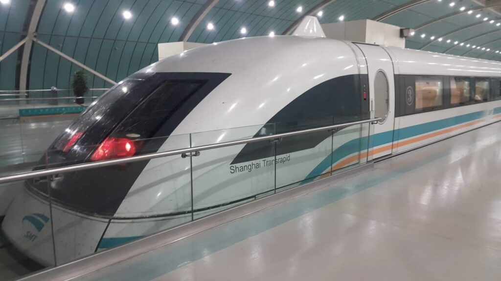 Maglev at Shanghai Pudong International Airport