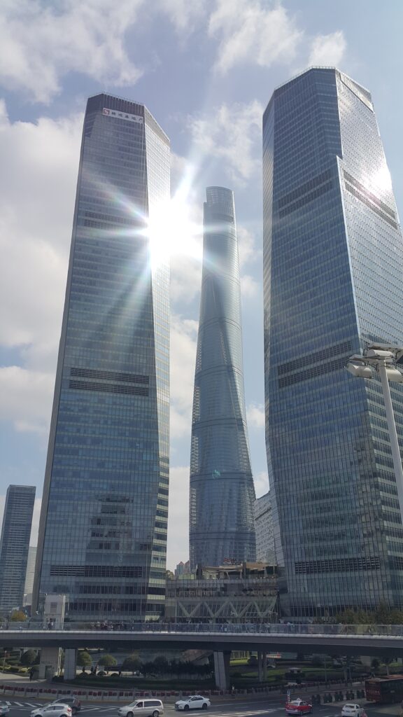 Skyscrapers of Lujiazui financial district in Pudong, Shanghai