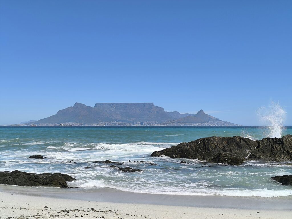 View from Blouberg Strand Cape Town South Africa