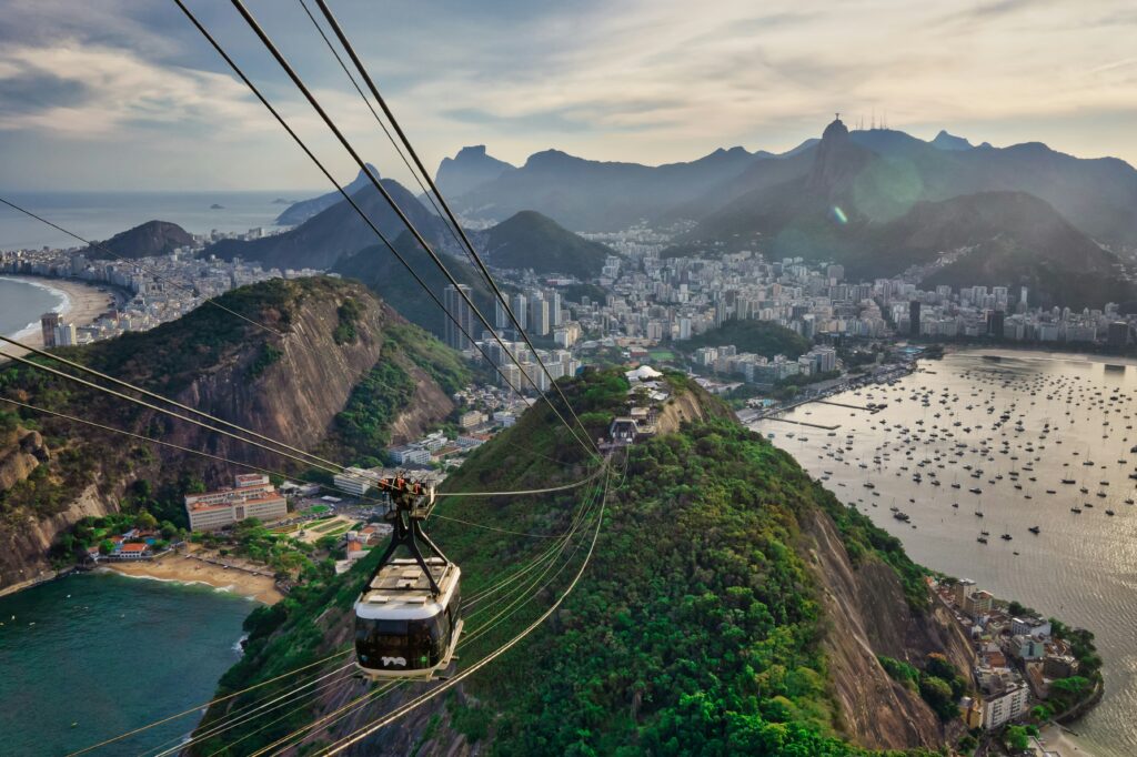 View from Sugar Loaf Mountain Rio de Janeiro Brazil