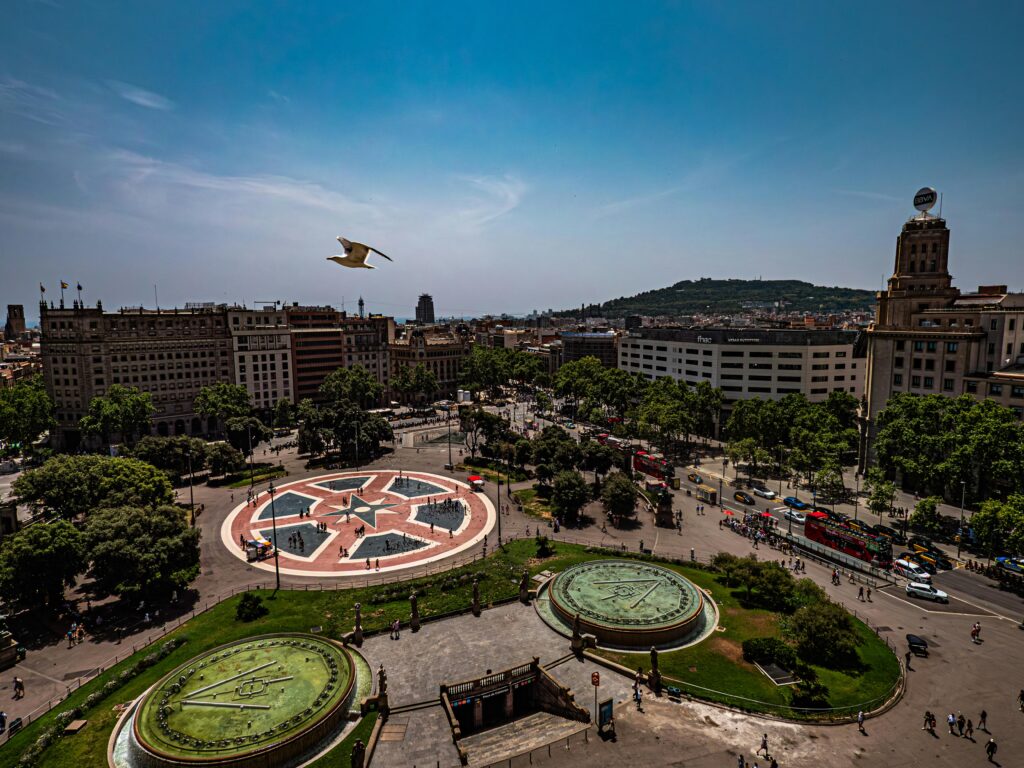 PLACA DE CATALUNYA BARCELONA CATALONIA SPAIN