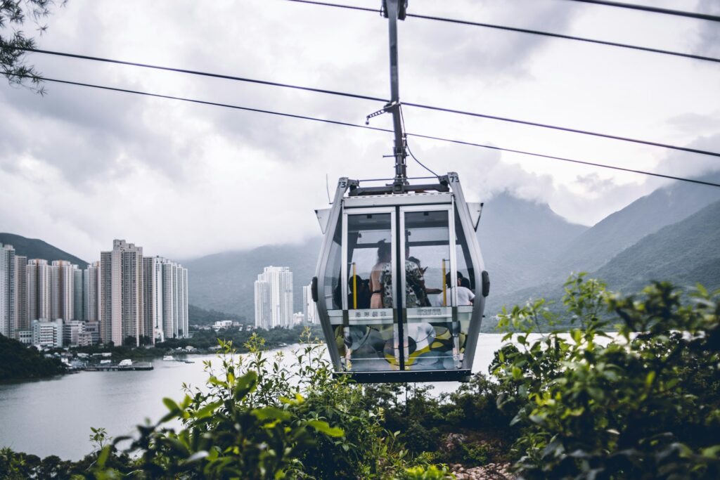 Cableway in Tung Chung Hong Kong China