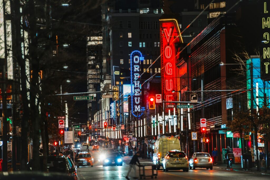 Granville Street Vancouver Downtown British Columbia Canada