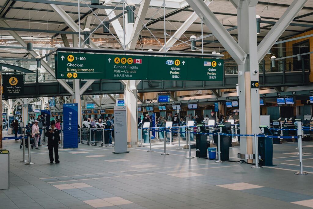Inside Vancouver International Airport Vancouver British Columbia Canada