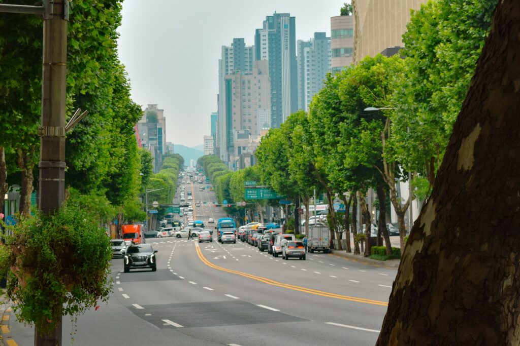 Street in Gangnam Seoul South Korea