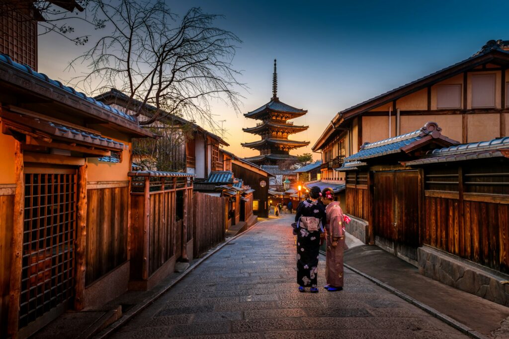 The iconic Yasaka Pagoda in Higashiyama Kyoto Japan