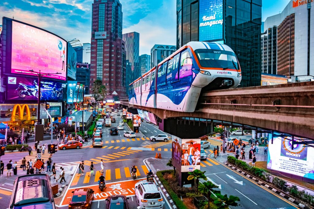 Bukit Bintang's vibrant city centre Kuala Lumpur Malaysia