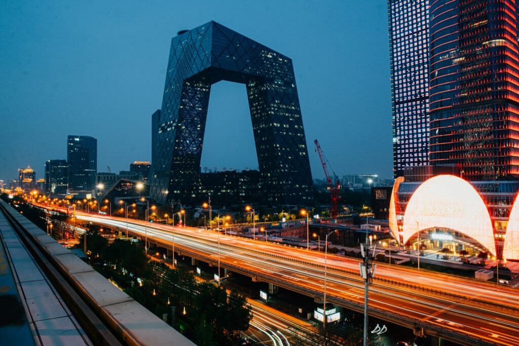 The CCTV Headquarters dominates Beijing's modern Central Business District Beijing China