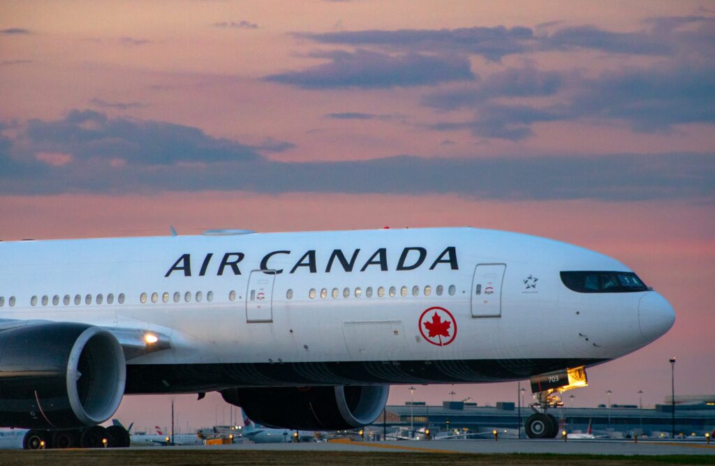 Air Canada aircraft at Toronto Pearson International Airport Toronto Ontario Canada